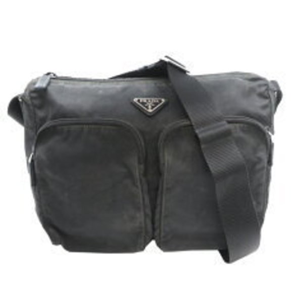 Prada Bag Black Nylon Nero Shoulder - Picture 1 of 9